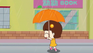 儿歌落大雨水浸街