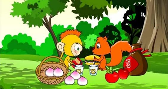 睡前故事之猴子和松鼠