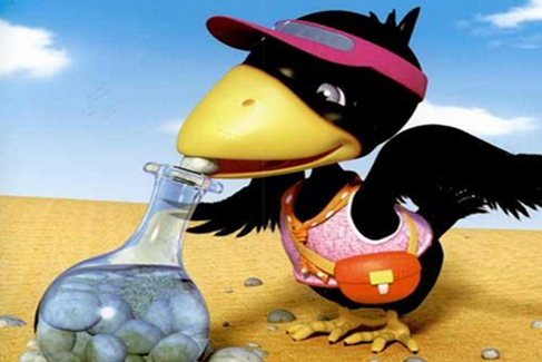 寓言故事之乌鸦喝水