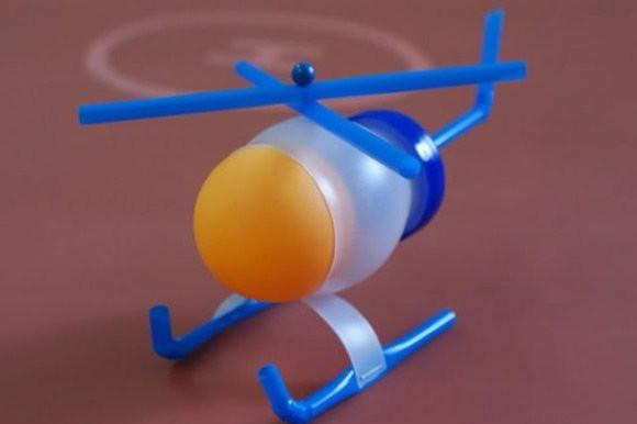 自制直升机玩具模型