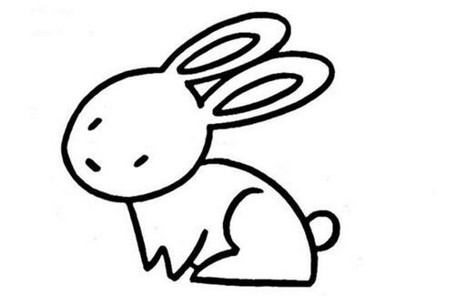 中秋节小兔子简笔画