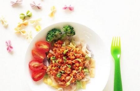 番茄蔬菜肉酱面—营养丰富,酸甜开胃,妈妈省心!