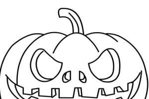 万圣节南瓜简笔画​