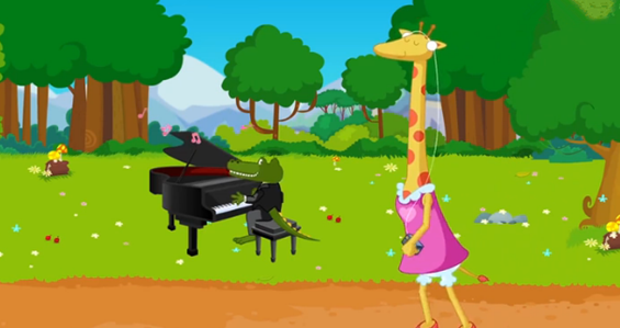 鳄鱼爱上长颈鹿故事