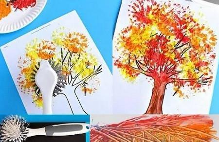 孩子拿这些做印画印章，连画笔都不用买了