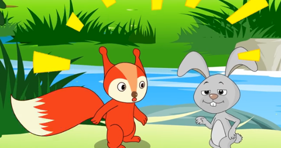 松鼠和灰兔