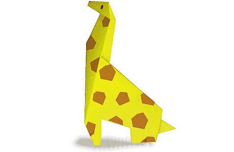 长颈鹿折纸图解