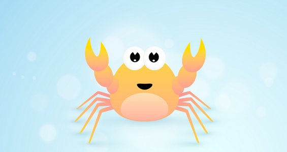 制作小螃蟹开关剪纸