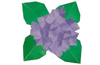 绣球花折纸方法图解