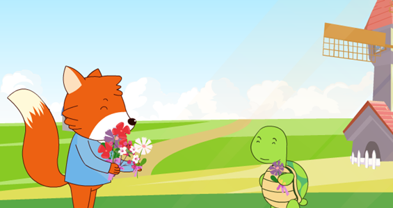 小狐狸送花故事视频