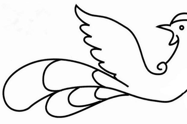 凤凰简笔画步骤