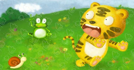 老虎和青蛙故事视频