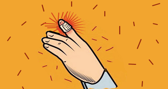 割伤手指时怎么办