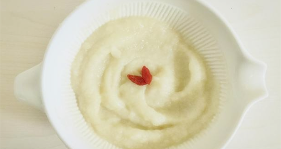 雪梨白萝卜米糊