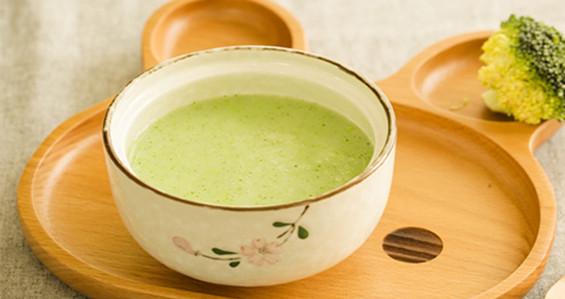 西兰花豌豆泥米糊