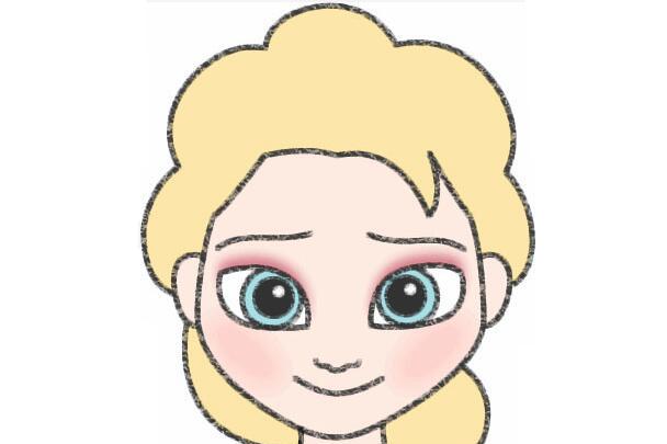 艾莎简笔画怎么画