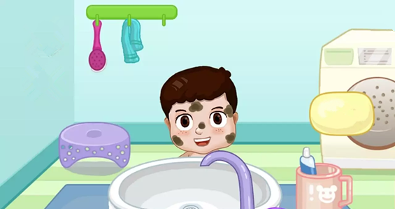 浴室里要有大人陪