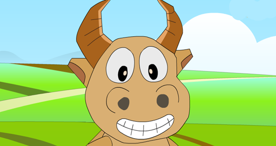 牛和小鱼比牙齿故事