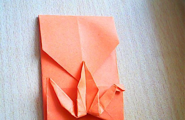 千纸鹤信封的折法图解