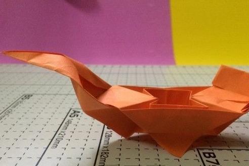 端午节龙舟折纸图解