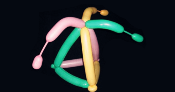 制作小丑帽气球