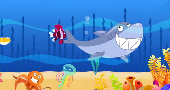 爱笑的鲨鱼绘本