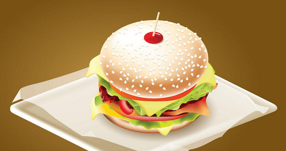橡皮泥汉堡包