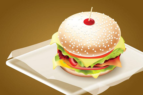 橡皮泥汉堡包