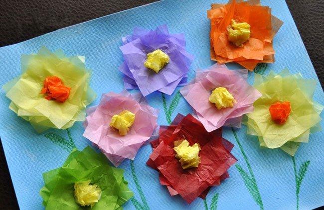 立体彩色花朵制作方法
