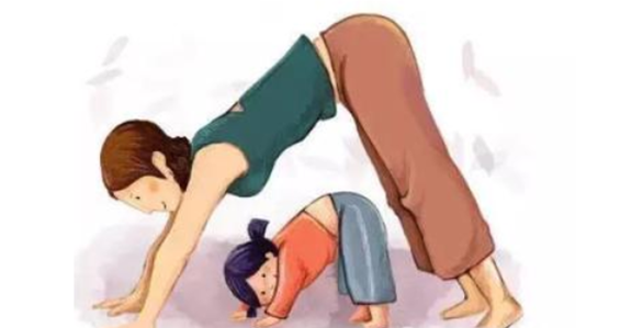 瑜伽动作下犬式