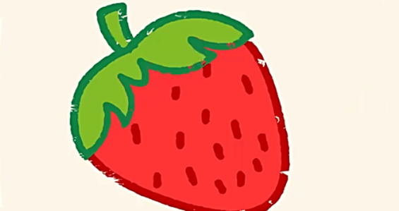 草莓简笔画
