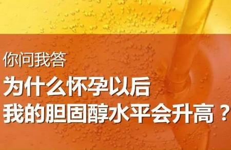 为什么怀孕以后胆固醇水平会升高？