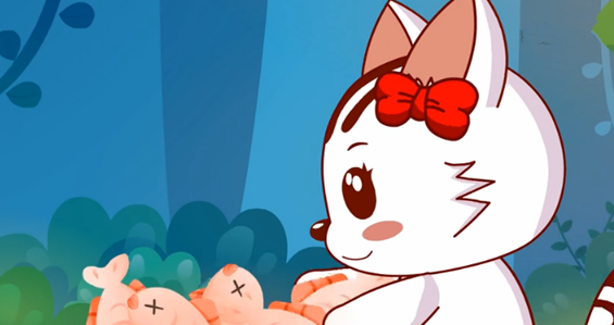 小花猫种鱼故事