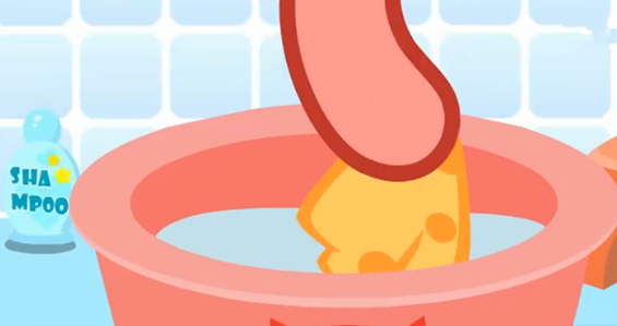 小毛巾爱玩水儿歌