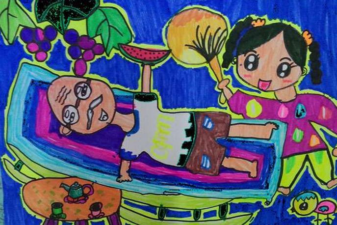 以夏天为主题的儿童画有哪些