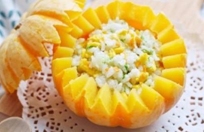 幸福感满满又美味的宝宝营养餐—南瓜盅焖饭