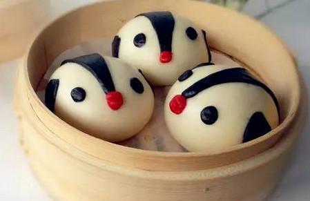 萌萌的企鹅馒头，保证孩子抢着吃