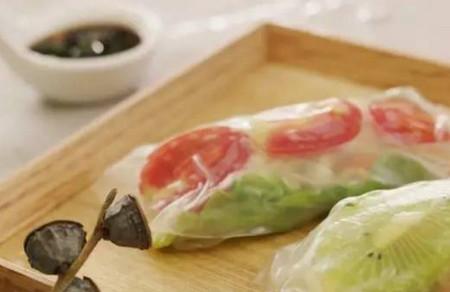 让孕妈更瘦更美的蔬果新吃法—越南春卷