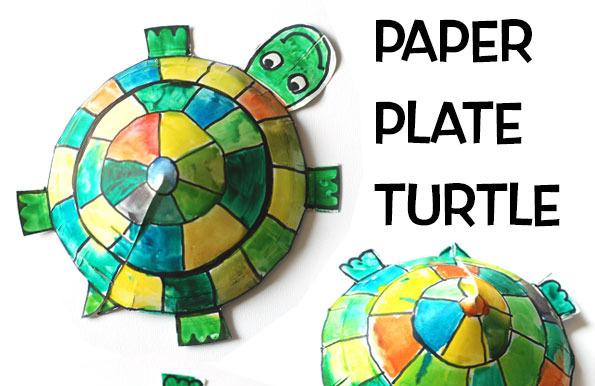纸盘立体乌龟制作方法