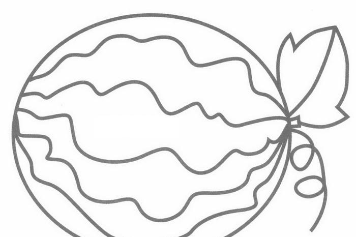 幼儿西瓜简笔画