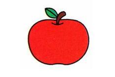 苹果简笔画的画法