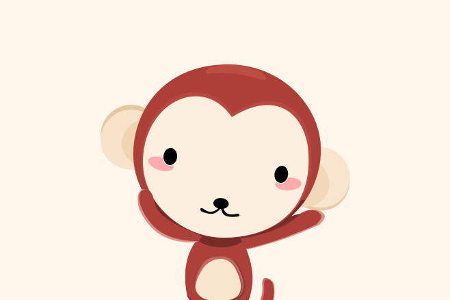 小猴刷房子的故事