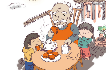 爷爷买鞋的故事