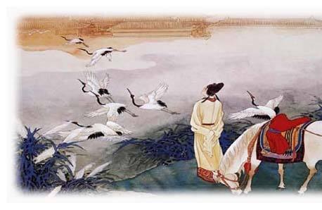古诗晨诣超师院读禅经带拼音版