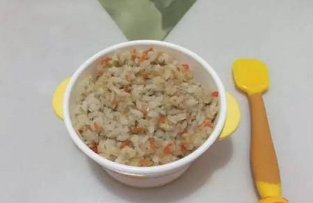 宝宝食谱：鸡肉蛎蝗蔬菜炒饭，鲜美的炒饭
