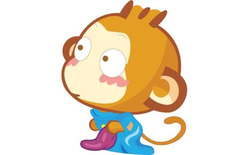 小猴子摘桃的故事