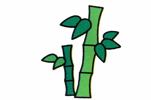 如何画竹子简笔画步骤