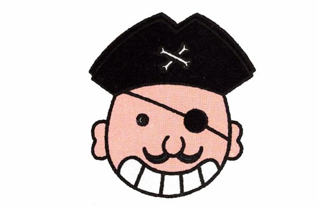 海盗简笔画人物怎么画
