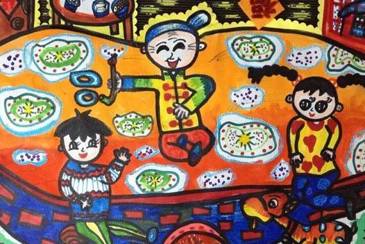 关于冬至的儿童画有哪些