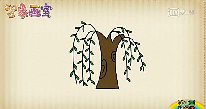 柳树简笔画